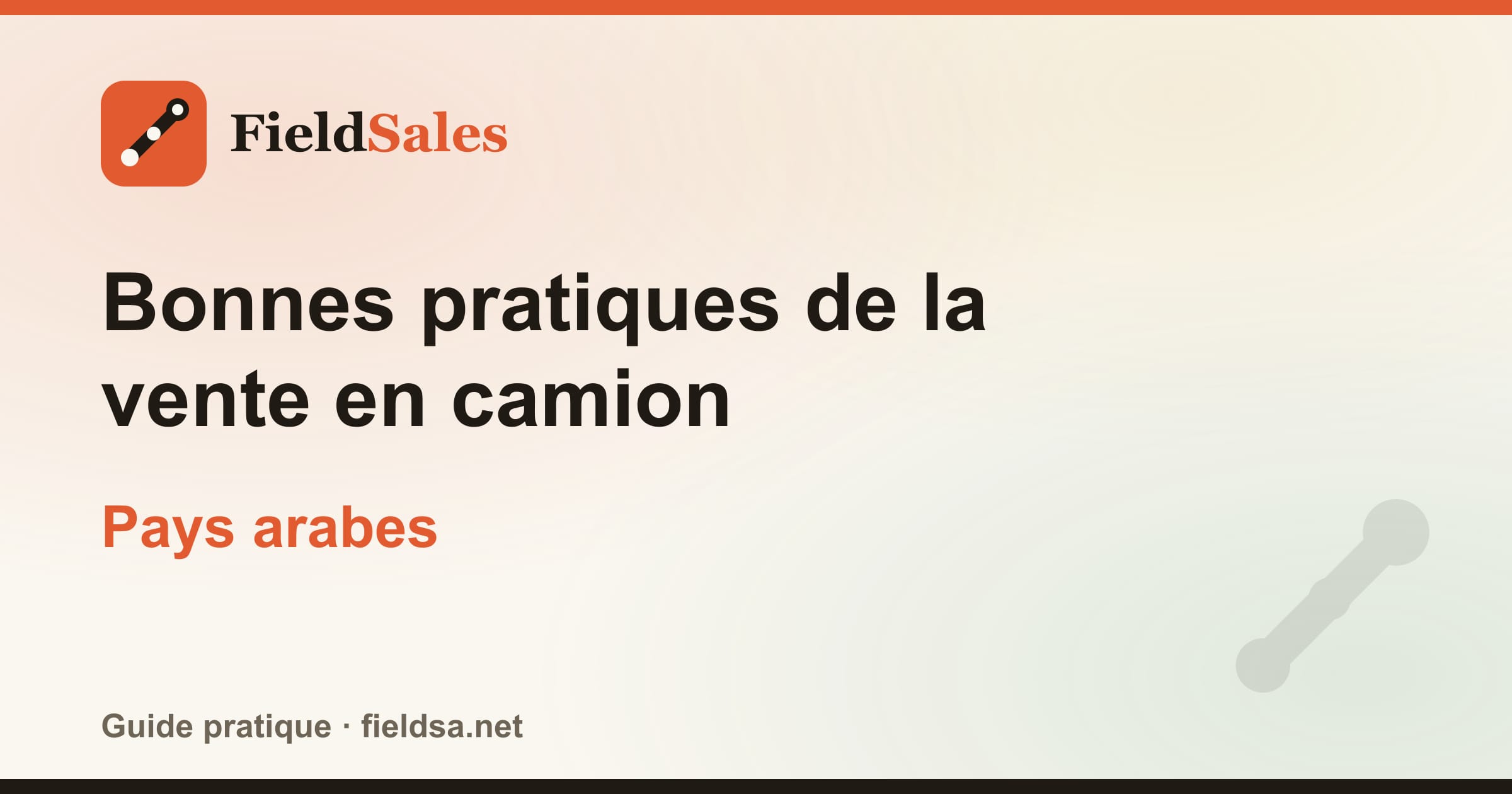 Bonnes pratiques de la vente en camion