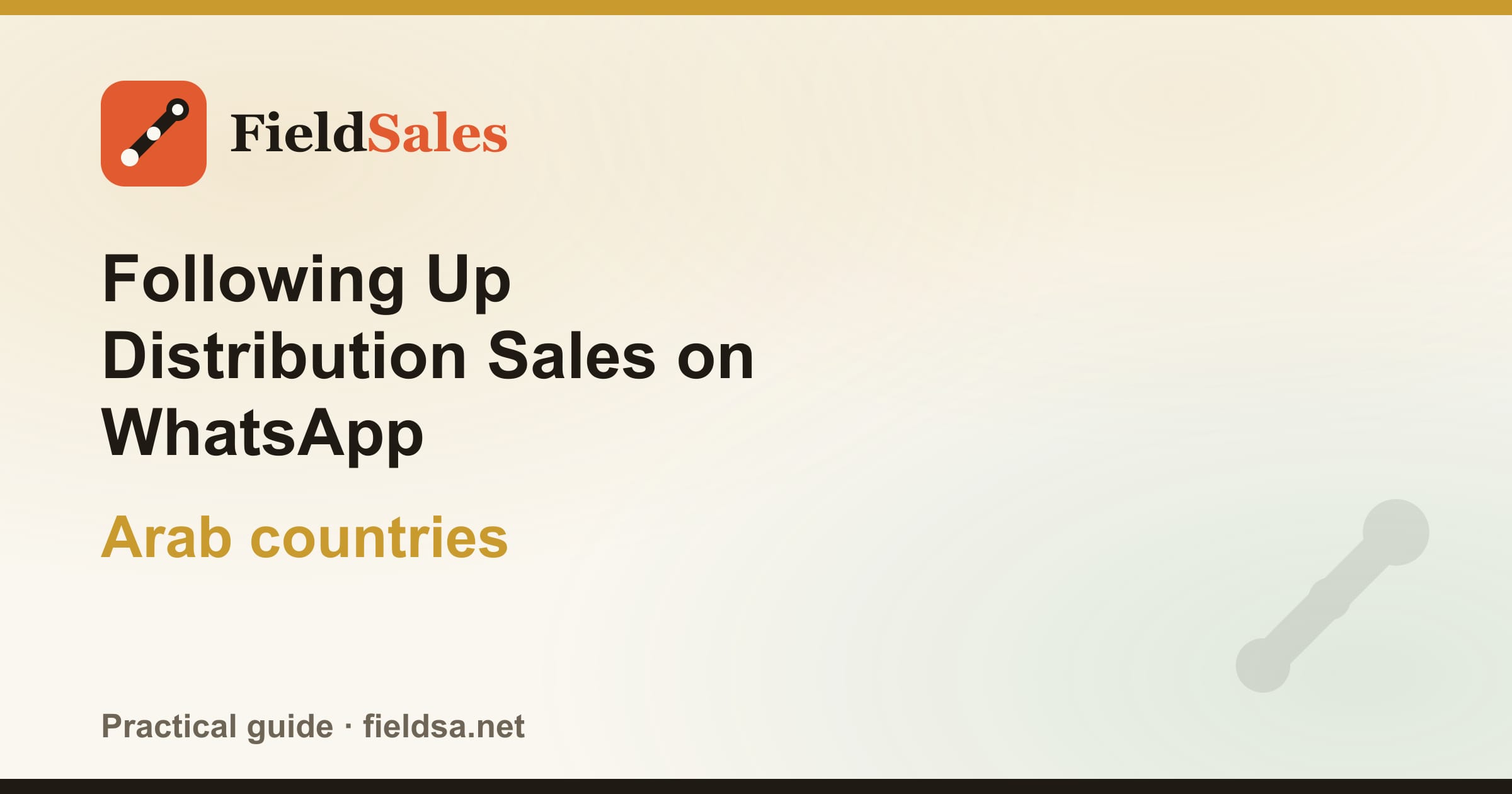 Following Up Distribution Sales on WhatsApp