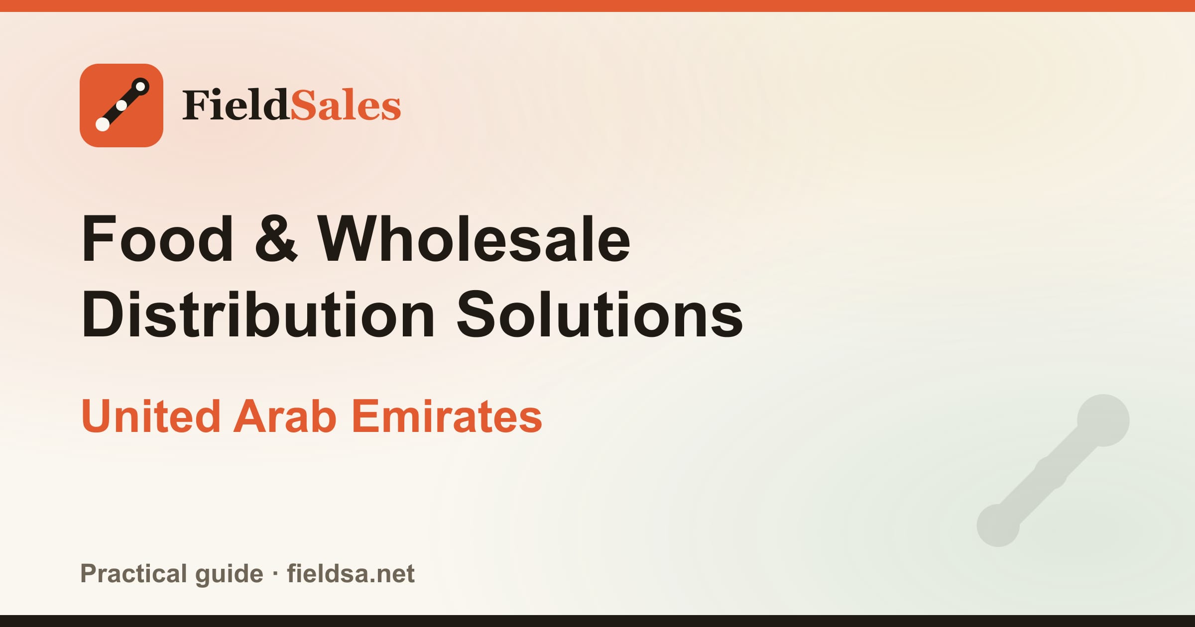 Food & Wholesale Distribution Solutions in the UAE