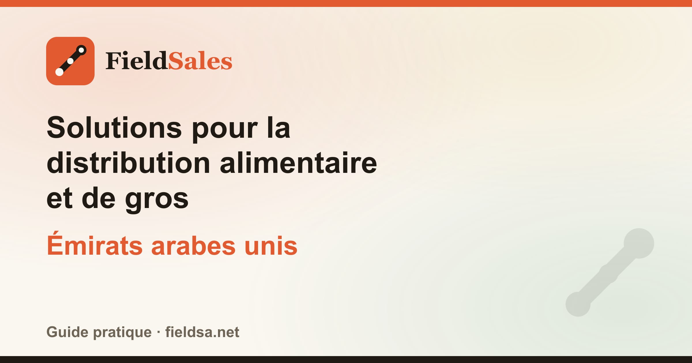 Solutions pour la distribution alimentaire et de gros aux Émirats arabes unis